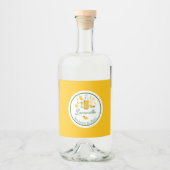 Limoncello Lemonade Lemon Kunsthandwerk CUSTOM Alkoholflaschenetikett (Vorderseite)