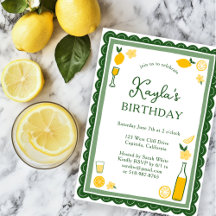 Limoncello Lemonade Lemons CUSTOM BIRTHDAY PARTY