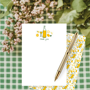 Limoncello Lemonade Lemons CUSTOM Brautparty Dankeskarte