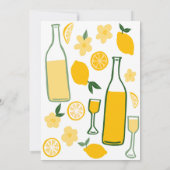 Limoncello Lemonade Lemons CUSTOM Geburtstag Dankeskarte (Rückseite)