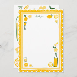 Limoncello Lemonade Lemons CUSTOM Geburtstag Dankeskarte