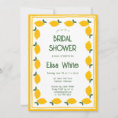 Limoncello Lemons CUSTOM QR Brautparty Einladung (Vorderseite)