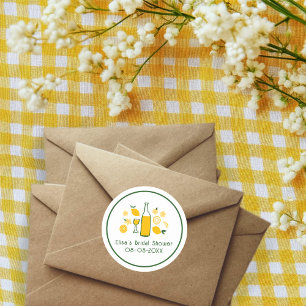 Limoncello-Limonade Zitrone INDIVIDUELL Brautparty Runder Aufkleber