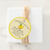 Limoncello Modern für eine Flasche Geschenkanhänger (Beispiel)