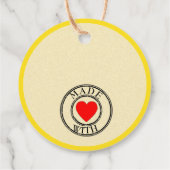 Limoncello Modern für eine Flasche Geschenkanhänger (Rückseite)