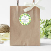 Limoncello Monogram Fevor Classic Round Sticker