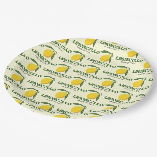Limoncello Pappteller (Schrägansicht)