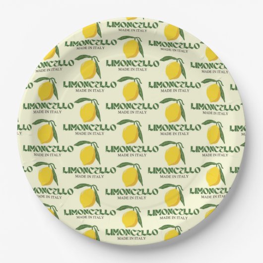 Limoncello Pappteller (Vorderseite)