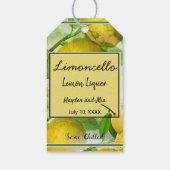 Limoncello Personalisiert Geschenkanhänger (Rückseite)