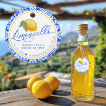 Limoncello Personalisiertes Brautparty Gefälte Tag