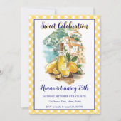 Limoncello Positano Italian Birthday Invitation Einladung (Vorderseite)