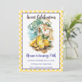 Limoncello Positano Italian Birthday Invitation Einladung (Stehend Vorderseite)