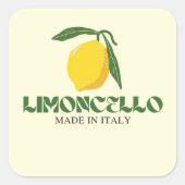 Limoncello Quadratischer Aufkleber (Vorderseite)