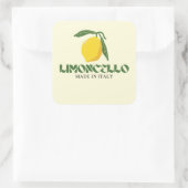 Limoncello Quadratischer Aufkleber (Tasche)