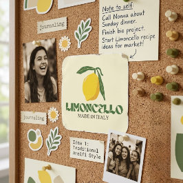 Limoncello Quadratischer Aufkleber