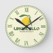 Limoncello Runde Wanduhr (Vorderseite)