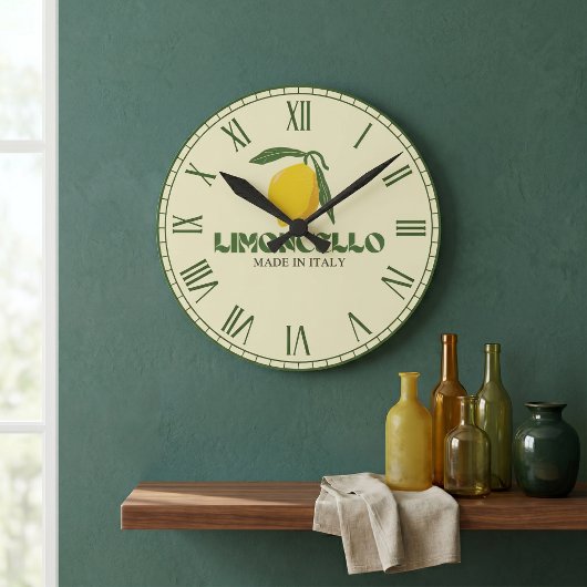 Limoncello Runde Wanduhr