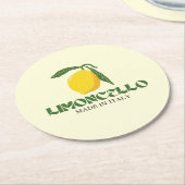 Limoncello Runder Pappuntersetzer (Angewinkelt)