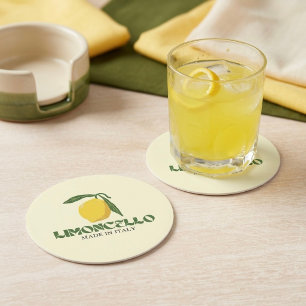 Limoncello Runder Pappuntersetzer