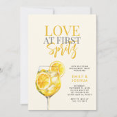 Limoncello Spritz Engagement Party Einladung (Vorderseite)