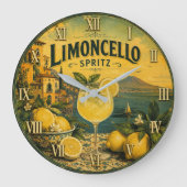 Limoncello Spritz Große Wanduhr (Vorderseite)