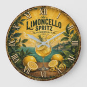 Limoncello Spritz Italian Große Wanduhr (Vorderseite)