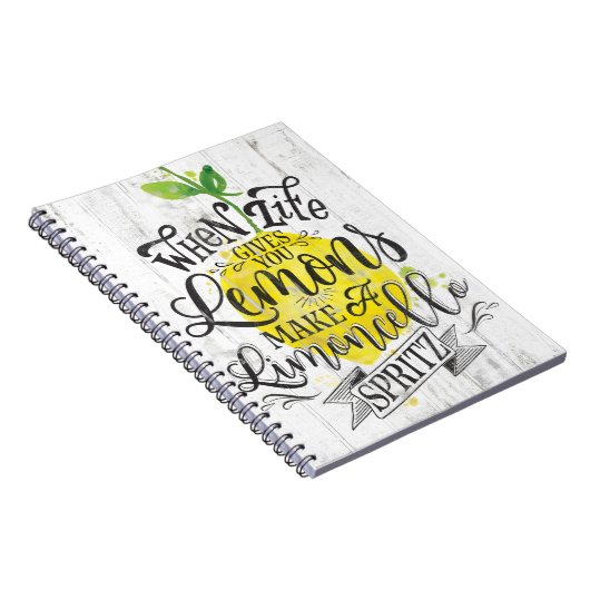 Limoncello Spritz Notizbuch Notizblock (Rechte Seite)