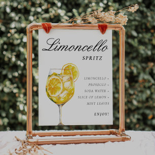 Limoncello Spritz Signature Drink Poster