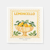 Limoncello Stamp | Italian Wedding Bar Serviette (Vorderseite)