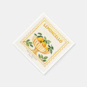 Limoncello Stamp | Italian Wedding Bar Serviette (Ecke)