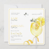 Limoncello Tropicale Probeessen Quadrat Einladung (Vorderseite)