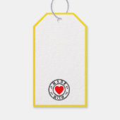 Limoncello Vintage hausgemachte Flasche | Geschenkanhänger (Rückseite)