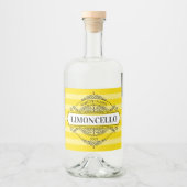 Limoncello Vintages Abzeichen Alkoholflaschenetikett (Vorderseite)