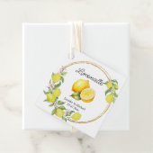 limoncello watercolor lemon wedding summer italy geschenkanhänger (Beispiel)