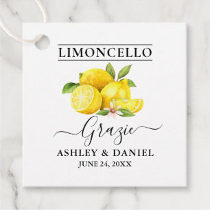Limoncello Wedding Grazie Geschenkanhänger