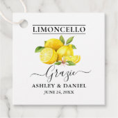 Limoncello Wedding Grazie Geschenkanhänger (Vorderseite)