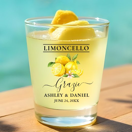 Limoncello Wedding Grazie Schnapsglas
