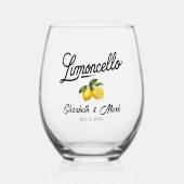Limoncello Weinglas Ohne Stiel (Vorderseite)