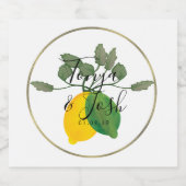 Limoncillo Limon Lemon Alkoholflaschenetikett (Einzelnes Label)