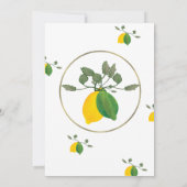 Limoncillo Limon Lemon Brautparty B Einladung (Rückseite)