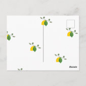 Limoncillo Limon Lemon Brautparty Postkarte (Rückseite)