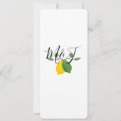 Limoncillo Limon Lemon Einladung (Rückseite)