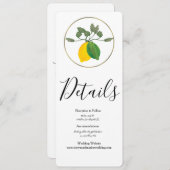 Limoncillo Limon Lemon Einladung (Vorne/Hinten)