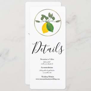 Limoncillo Limon Lemon Einladung