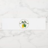 Limoncillo Limon Lemon Wasserflaschenetikett (Einzelnes Label)