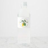 Limoncillo Limon Lemon Wasserflaschenetikett (Vorderseite)