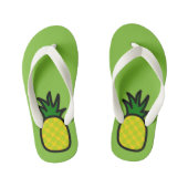 Limone Ananas-Flip-Flops Kinderbadesandalen (Fußbett)