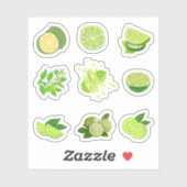 Limone Aufkleber (Blatt)