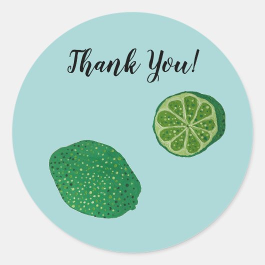 Limone Aufkleber für tropisches Party (Vorderseite)