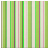 Limone, beige, grüne und schwarze Streifen Stoff (Muster)